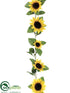 Silk Plants Direct Sunflower Garland - Yellow - Pack of 12
