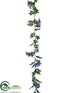 Silk Plants Direct Wisteria Garland - Blue - Pack of 12
