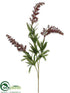 Silk Plants Direct Heather Spray - Burgundy - Pack of 12