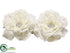 Silk Plants Direct Peony Head - White - Pack of 6