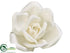 Silk Plants Direct Rose Hanging Flower Head - Cream White - Pack of 6