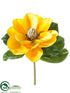 Silk Plants Direct Magnolia Pick - Yellow - Pack of 6