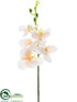 Silk Plants Direct Phalaenopsis Orchid Pick - Peach - Pack of 12