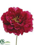 Silk Plants Direct Peony Pick - Pink Hot - Pack of 24