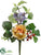 Rose, Hydrangea Pick - Yellow - Pack of 12