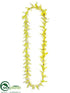 Silk Plants Direct Frangipani Lei - White Yellow - Pack of 24
