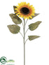 Silk Plants Direct Giant Sunflower Spray - Gold - Pack of 12