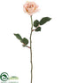 Silk Plants Direct Rose Spray - Pink Light - Pack of 12