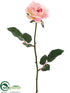 Silk Plants Direct Rose Spray - Pink - Pack of 12