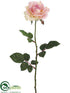 Silk Plants Direct Large Rose Spray - Pink - Pack of 12