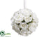 Silk Plants Direct Rose Kissing Ball - Cream - Pack of 6