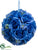 Rose Kissing Ball - Blue - Pack of 12