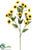 Mini Sunflower Spray - Yellow - Pack of 12