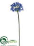 Silk Plants Direct Agapanthus Spray - Blue - Pack of 6
