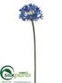 Silk Plants Direct Agapanthus Spray - Blue - Pack of 6