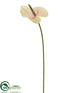 Silk Plants Direct Anthurium Spray - Pink Soft - Pack of 12
