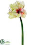 Silk Plants Direct Amaryllis Spray - Green Pink - Pack of 4