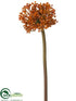 Silk Plants Direct Allium Spray - Orange Brown - Pack of 12