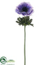 Silk Plants Direct Anemone Spray - Lavender - Pack of 12