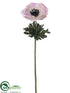 Silk Plants Direct Anemone Spray - Pink Soft - Pack of 12
