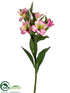 Silk Plants Direct Alstroemeria Spray - Lilac Two Tone - Pack of 12