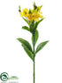 Silk Plants Direct Alstroemeria Spray - Yellow Gold - Pack of 12