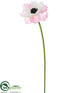 Silk Plants Direct Anemone Spray - Pink - Pack of 12
