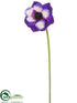 Silk Plants Direct Anemone Spray - Purple - Pack of 12