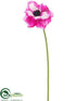 Silk Plants Direct Anemone Spray - Rubrum - Pack of 12