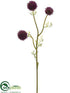 Silk Plants Direct Allium Spray - Burgundy - Pack of 12