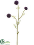 Silk Plants Direct Allium Spray - Purple - Pack of 12