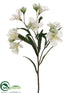Silk Plants Direct Alstroemeria Spray - White - Pack of 12