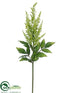 Silk Plants Direct Astilbe Spray - Green White - Pack of 12