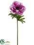 Silk Plants Direct Anemone Spray - Purple Lavender - Pack of 12