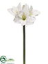 Silk Plants Direct Amaryllis Spray - White - Pack of 12