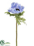 Silk Plants Direct Anemone Spray - Delphinium Blue - Pack of 12