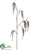 Silk Plants Direct Amaranthus Hanging Spray - Beige Brown - Pack of 12