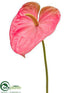 Silk Plants Direct Anthurium Spray - Pink Green - Pack of 24