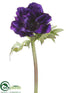 Silk Plants Direct Anemone Spray - Purple - Pack of 12