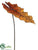 Tiger Print Alocasia Leaf Spray - Orange Brown - Pack of 12