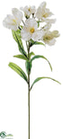 Silk Plants Direct Alstromeria Spray - Ivory - Pack of 12