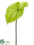 Silk Plants Direct Anthurium Spray - Green - Pack of 12