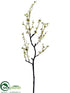 Silk Plants Direct Plum Blossom Spray - White - Pack of 12