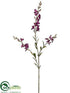 Silk Plants Direct Butterfly Blossom Spray - Purple - Pack of 12