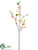 Silk Plants Direct Apple Blossom Spray - Peach - Pack of 12