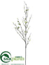 Silk Plants Direct Quince Blossom Spray - White - Pack of 12