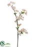 Silk Plants Direct Apple Blossom Spray - Pink - Pack of 12