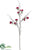 Blossom Branch - Red - Pack of 12
