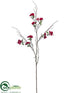 Silk Plants Direct Blossom Branch - Red - Pack of 12