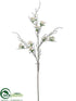 Silk Plants Direct Blossom Branch - Vanilla - Pack of 12